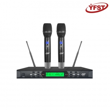 半模拟半数字U段无线麦克风-一拖二